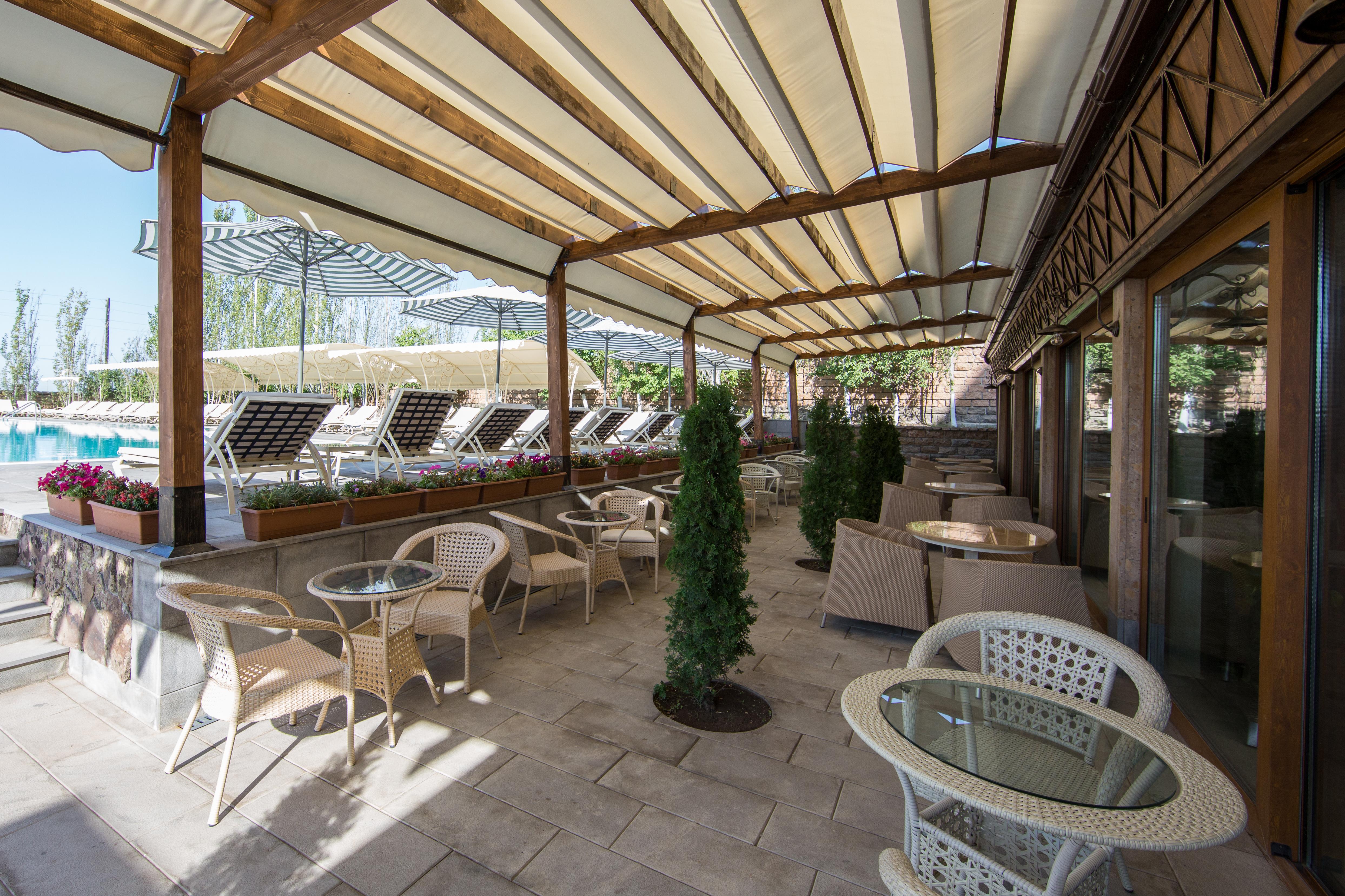 Caucasus Hotel Kasagh Kültér fotó 3D rendering of a patio